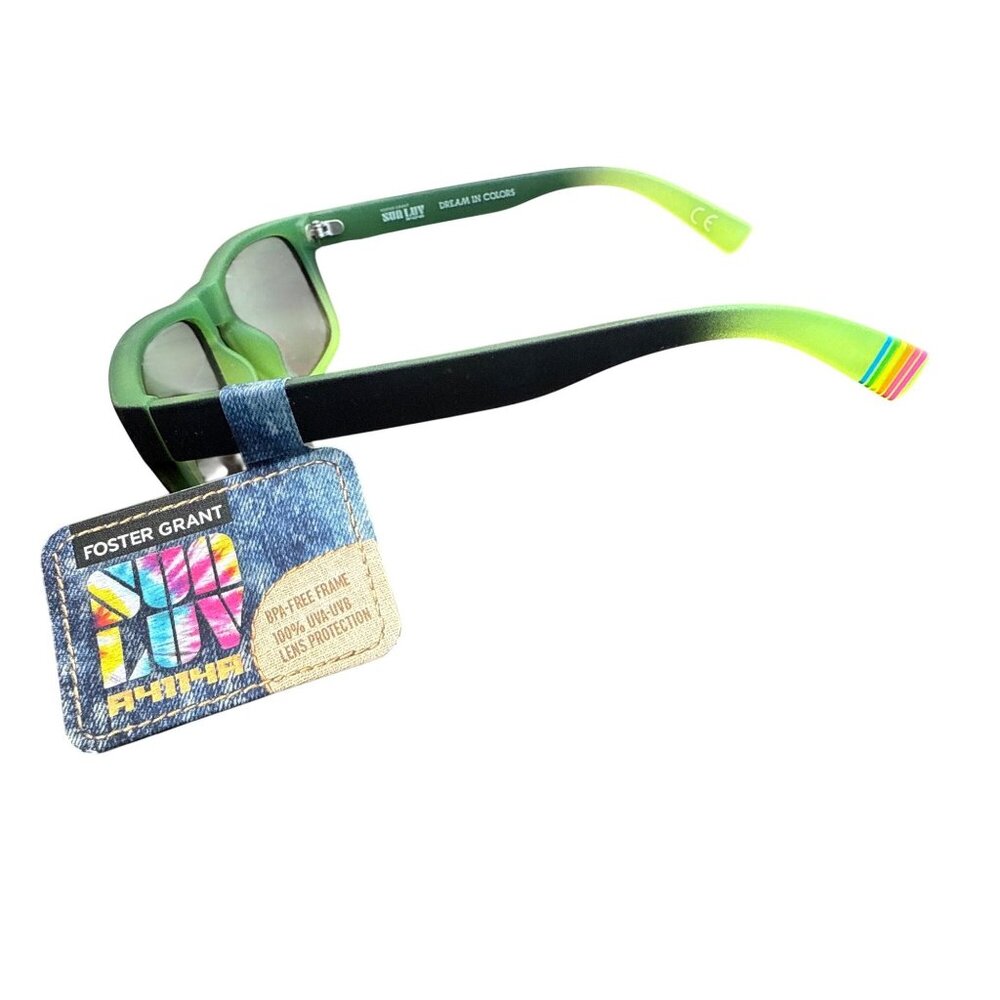 Foster Grant Sun Luv Green Gradient BPA-Free Sunglasses With UV Protection - Picture 6 of 6